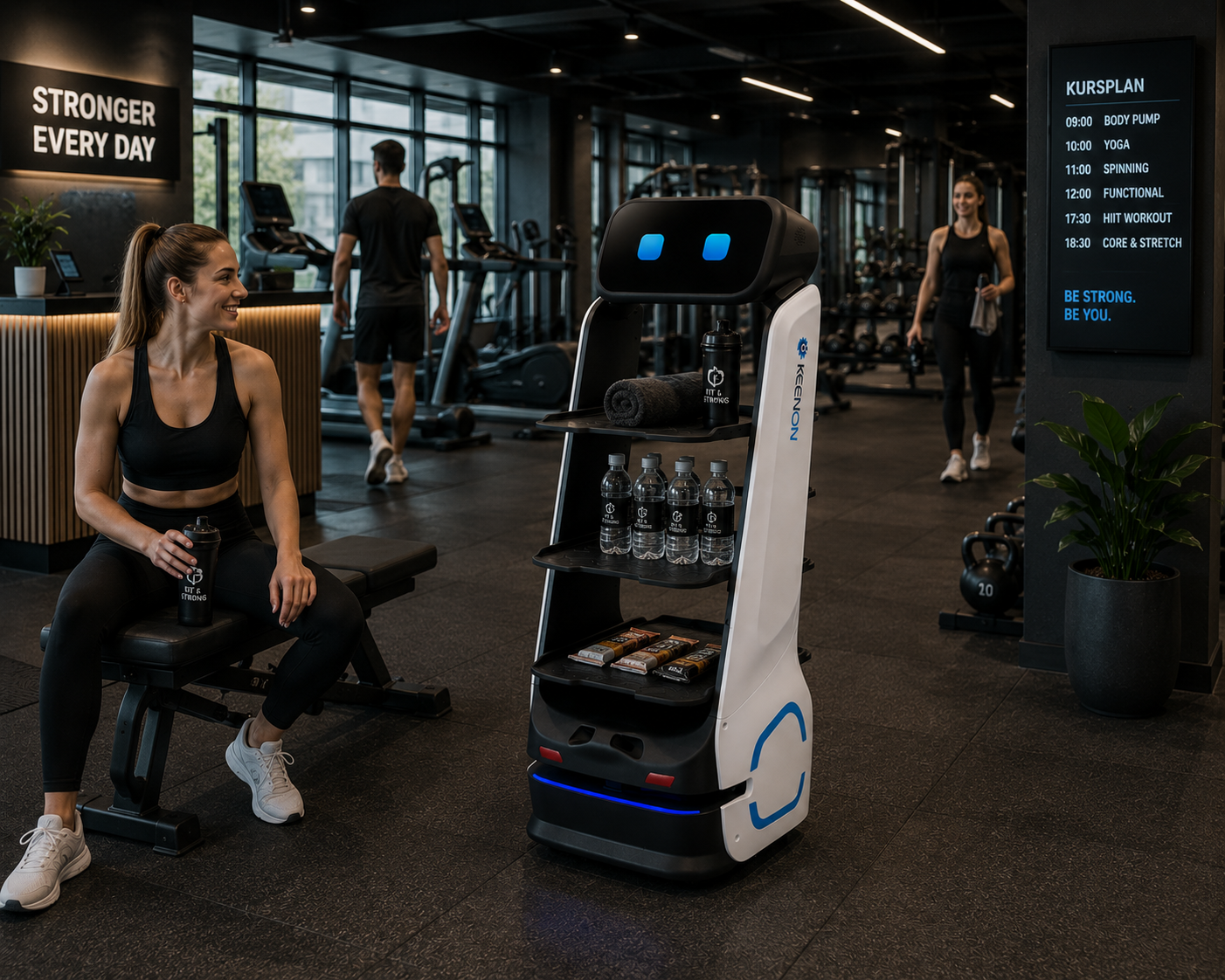 Fitnessstudio-Keenon-Dinerbot-T9