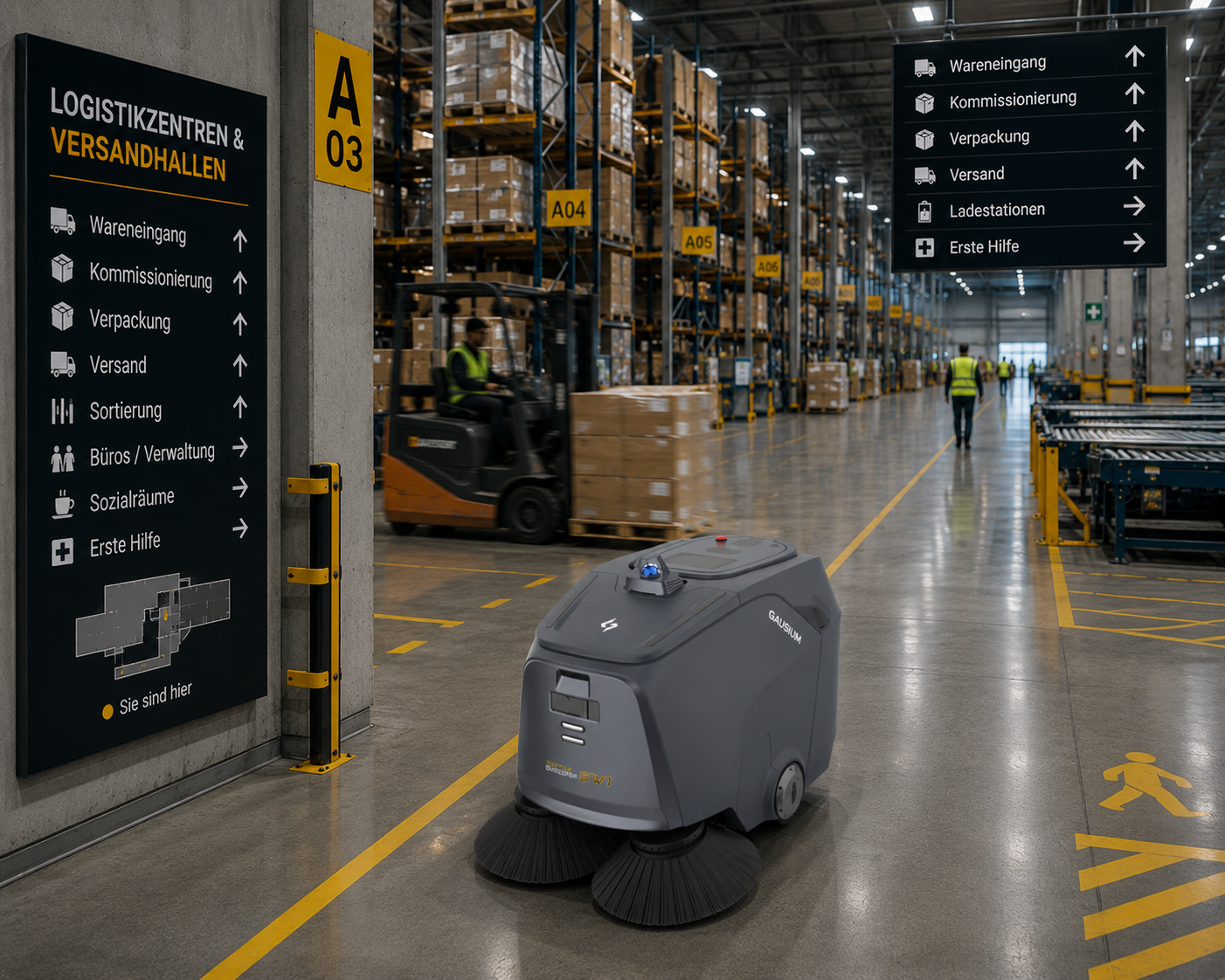 Logistikzentren & Versandhallen Gausium Beetle